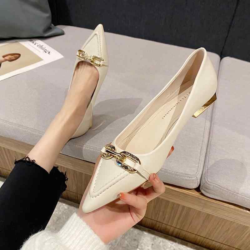 パンプス レディース ぺたんこ ローヒール ポインテッドトゥ フラット 繊維 柔らかい 履きやすい 歩きやすい 疲れにくい 無地 春夏秋冬 黒 ブラック ベージュ オフホワイト 通勤 仕事 オフィス 普段使い(x2)
