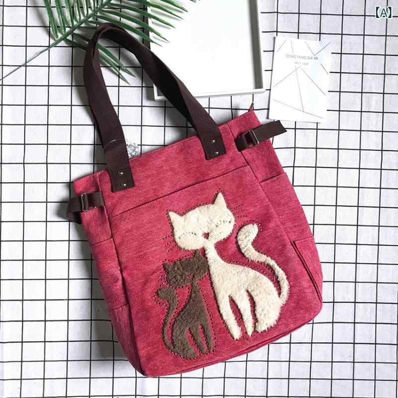 トートバッグ レディース かわいい キャンバス カジュアル 2way ショルダーバッグ マザーズバッグ 手提げ 肩掛け 縦型 レッド カーキ グリーン ネイビー ブラック ブルー(x3)
