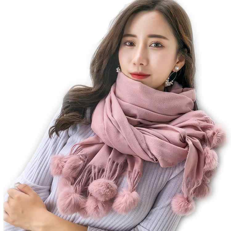 マフラー ストール レディース 秋冬 大判 厚手 ウールタッチ あったか 無地 フリンジ付き ショール かわいい ガーリー カジュアル きれいめ 赤 白 ピンク キャメル グレー カーキ 200cm