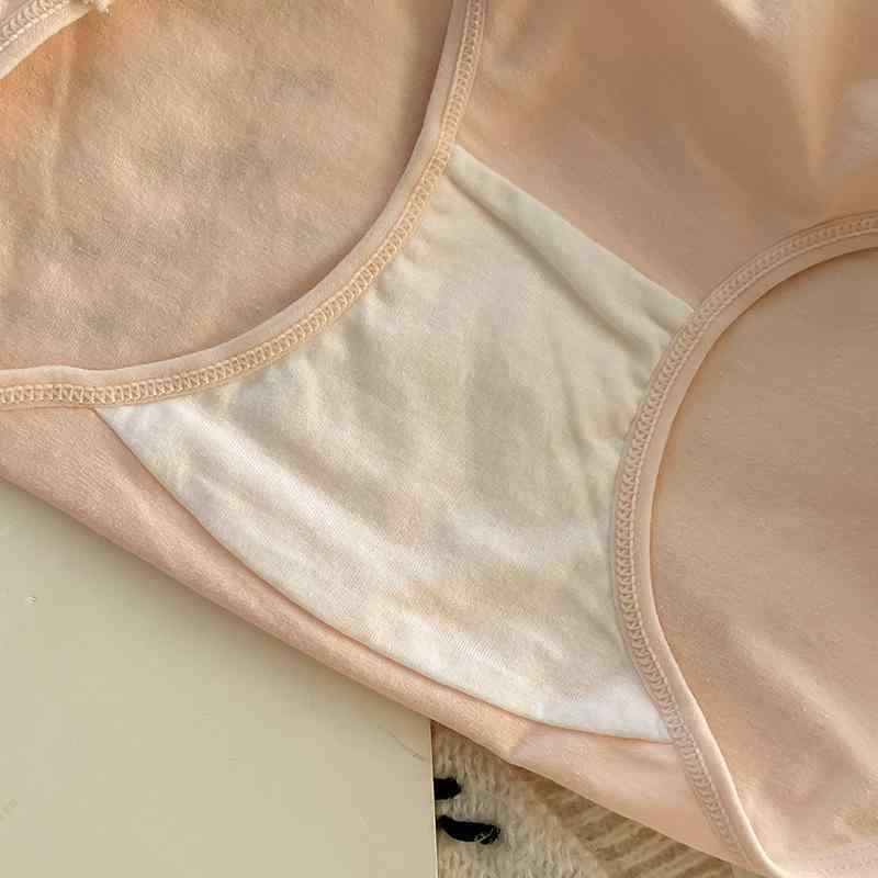 パンツ レディース 女性用 ショーツ 綿 コットン シームレス スタンダード かわいい シンプル 無地 M L XL 肌色 ピンク系 グリーン系 ブラウン系 ブルー 普段使い 下着(x3)