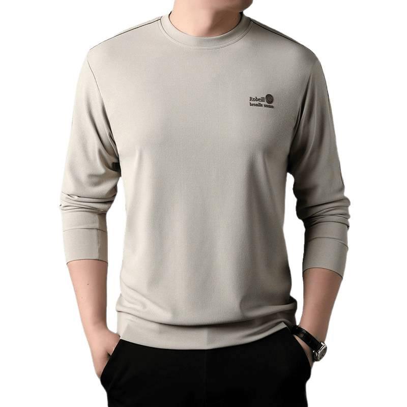 Tシャツ メンズ 男性用 長袖 コットン 柔らかい 肌に優しい しわになりにくい 春秋 ビジネス カジュアル トップス カットソー 普段使い