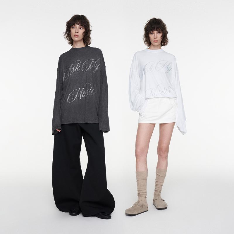 Tシャツ レディース 柔らか 桑蚕? 長袖 トップス ゆったり 薄手 UVカット プルオーバー 春夏 ラウンドネック 公主袖