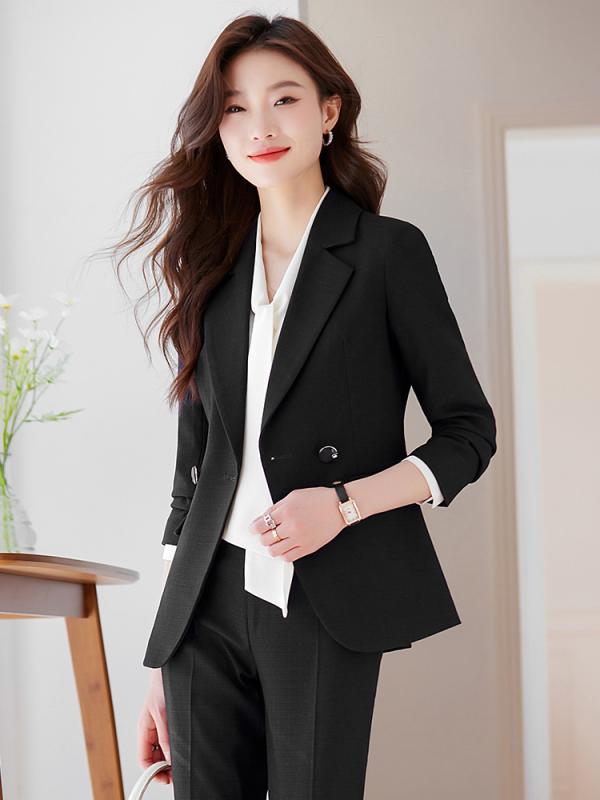スーツ レディース 冬用 厚手 テーラードジャケット パンツ スカート フォーマル オフィス ビジネス 事務服 リクルート 就活 面接 卒業式 入学式 ネイビー ブラック