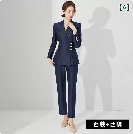 年月 新型 紺色の 背広は スコート お上さん やり方服の 名 媛の たわい無い 香 風の 仕事の 出で立ちの 燕尾服 着ます