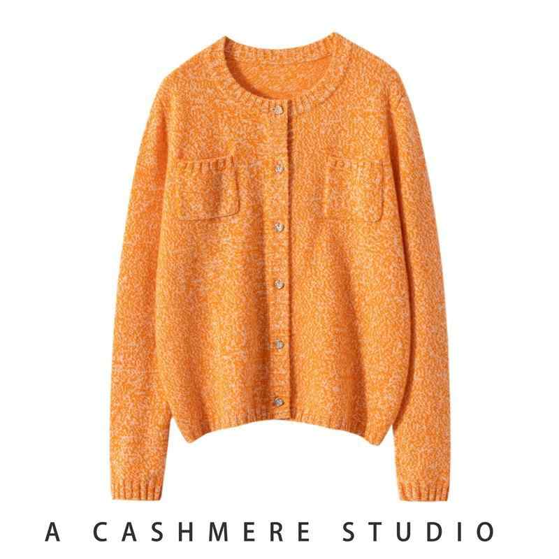 ニット レディース ラウンドネック プルオーバー ケーブル編み セーター カーディガン 秋冬 トップス 婦人服 ブルー パープル イエロー レッド オレンジ