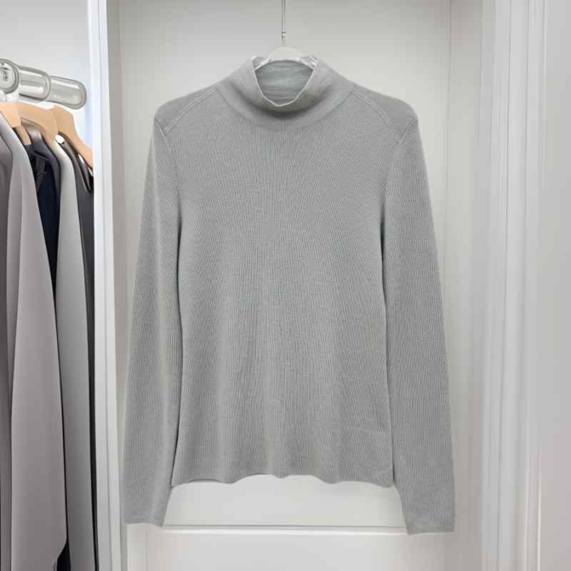 ニット レディース タートルネック トップス 秋冬 薄手 プルオーバー ゆったり 黒 白 赤 グレー ベージュ S M L XL