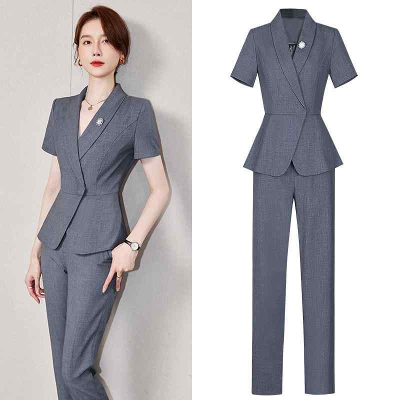 背広 レディース 夏背広 半袖 事務服 スコート ズボン下 セットアップ ポリエステル 無地 執務室 通い フォーマル 商行為 晴れ晴れしい 薄墨色 紺色 黒
