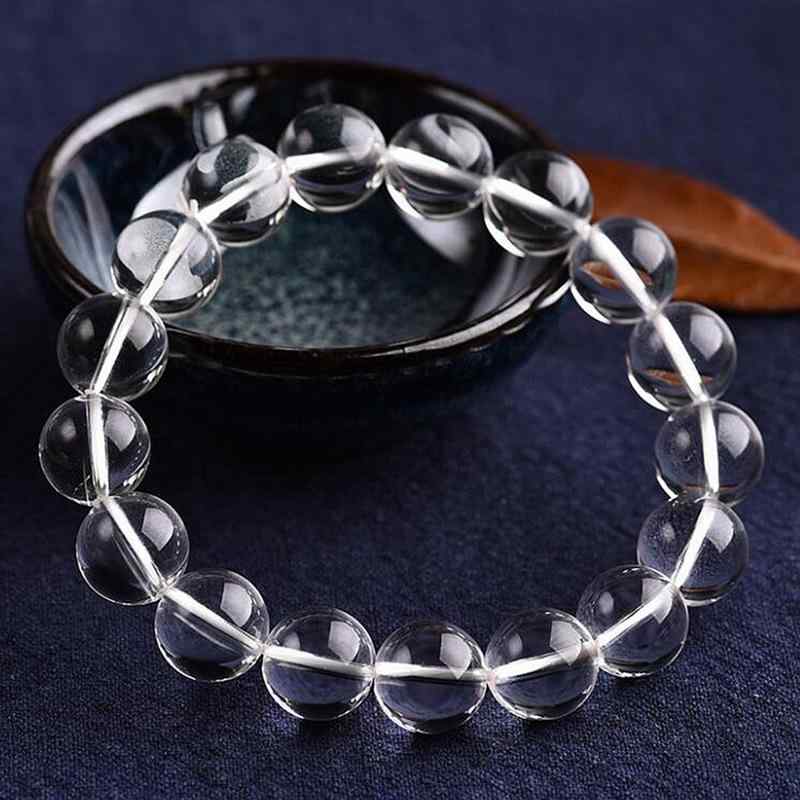 ブレスレット レディース メンズ 水晶 白水晶 透明 珠 仏珠 男性用 女性用 6mm 8mm 10mm 12mm 14mm 16mm 18mm 20mm 水晶アクセサリー 民族風 手飾り|ブリルビ