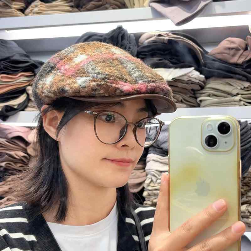 帽子 レディース 婦人 秋冬 防寒 保温 暖かい キャップ ファッション おしゃれ かわいい 普段使い 外出 旅行 ブラック ピンク系 グレー グリーン ブルー2
