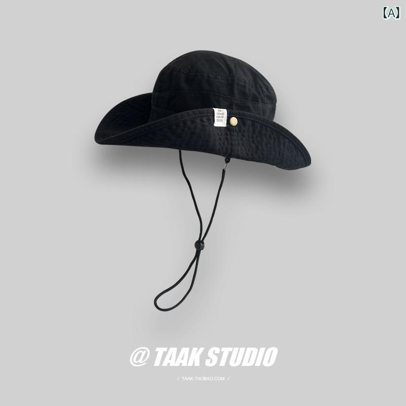 帽子 レディース 登山用ハット アウトドア キャンプ 紫外線対策 UVカット 日焼け防止 つば広 漁師帽 梅子粉 ブラック カーキ色 深灰色 紺色 春夏2