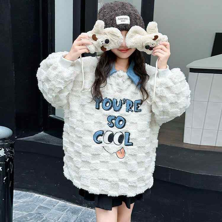 子供服 セーター 女の子 秋冬 かわいい スマイル ニット トップス 長袖 プルオーバー 裏起毛 普段使い 通学着 防寒着 120cm 130cm 140cm 150cm 160cm 170cm