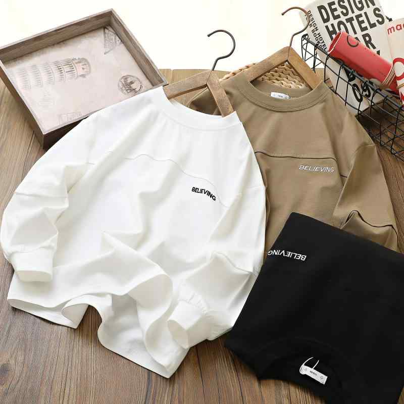 Tシャツ キッズ 男の子 子供服 長袖 春秋 綿100% インナー トップス 通園 通学 普段着 ボーイズ カジュアル
