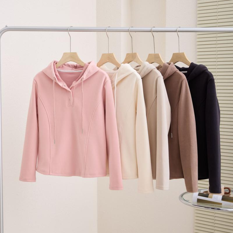 パーカー レディース 長袖 プルオーバー ゆったり トップス 韓国 ファッション かわいい カジュアル 普段使い デート 旅行 アイボリー 杏色 コーヒー色 ピンク系 チャコールグレー