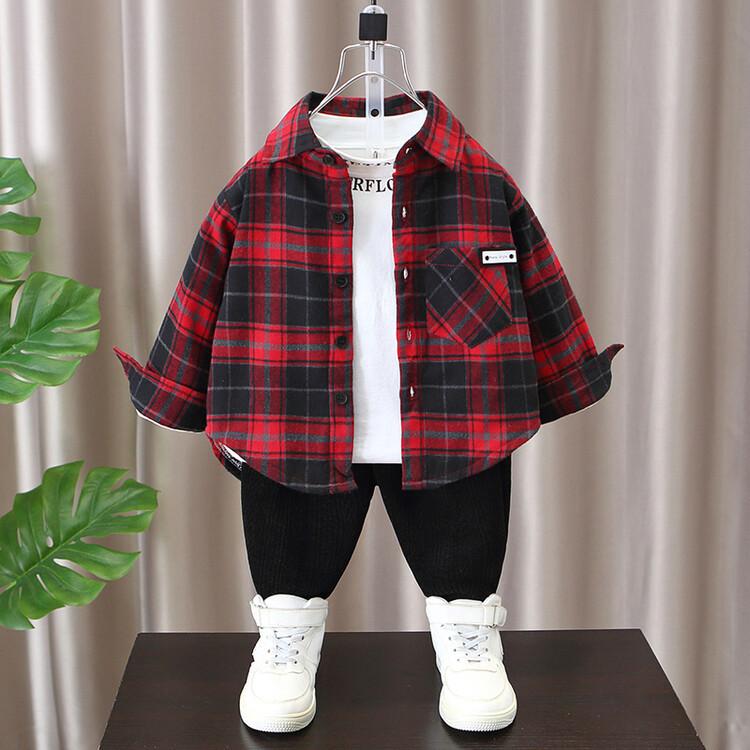 シャツ キッズ 男の子 裏起毛 格子柄 トップス 子供 長袖 厚手 ネルシャツ 普段着 かわいい おしゃれ 秋冬 綿