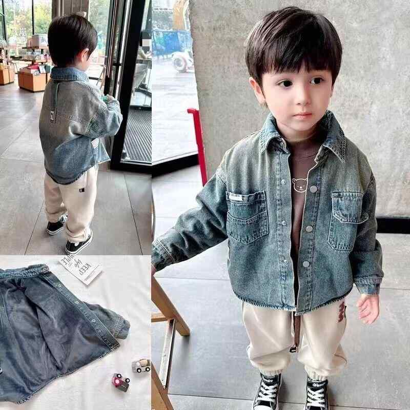 シャツ キッズ 男の子 裏起毛 デニム グラデーション コットン ネルシャツ カジュアル