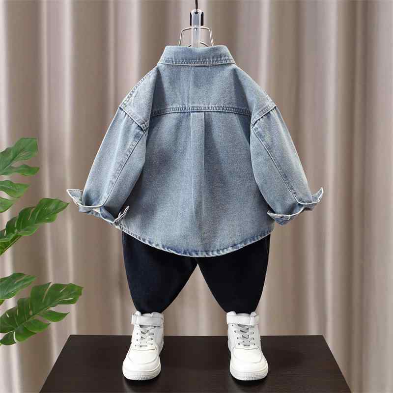 子供服 シャツ 男の子 デニム ジャケット 春秋 子供 潮 韓国版 ボーイズ トップス 8歳 100cm 110cm 120cm 130cm 140cm 4,433円