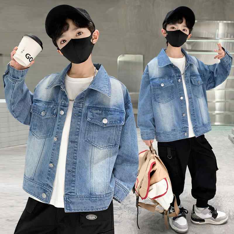 シャツ キッズ 男の子 長袖シャツ デニム 春物 韓国子供服 トップス 子供用 ボーイズ 110cm 120cm 130cm 140cm 150cm 160cm 170cm