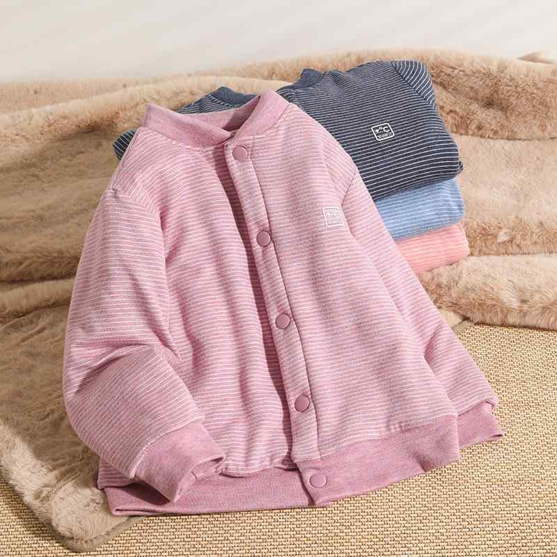子供用コート キッズ 中綿 ジャケット アウター ベビー 男の子 女の子 羊毛 蚕糸 厚手 秋冬 保温 防寒 幼稚園 小学生 深青 浅青 浅桃 浅紫