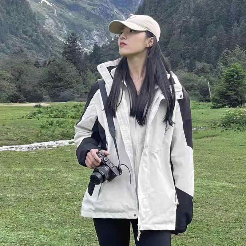 マウンテンパーカー 三合一 レディース メンズ 防風 防水 撥水 薄手 登山 ジャケット アウター 男性用 女性用 秋冬