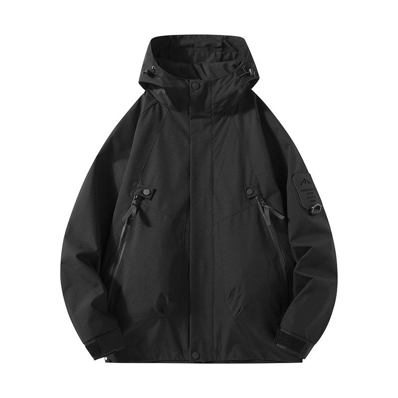 マウンテンパーカー 男性用 春秋 薄手 防風 防水 登山 ウェア 撥水 ジャケット アウトドア キャンプ 旅行 スポーツ ミリタリー 普段使い ライトアウター ベージュ ブラック パープル グリーン