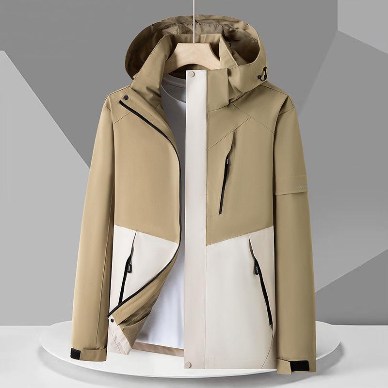 マウンテンパーカー レディース メンズ 薄手 撥水 防風 フード付き ジャケット 登山ウェア 男性用 女性用 中国レッド ブラック カーキ 深グレー グリーン M L XL S XXL 3XL 4XL 5XL 秋