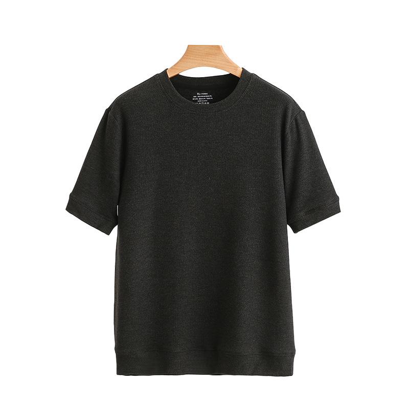 トップス 男性用 発熱 半袖 Tシャツ 秋冬用 アンダーウェア 保温 肌着 接触冷感 部屋着 普段使い スポーツ 運動 伸縮性