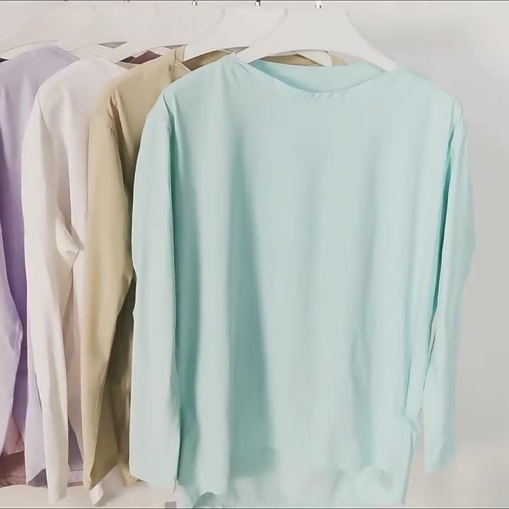 ヨガ レディース トップス 接触冷感 ストレッチ 長袖 Tシャツ スポーツウェア トレーニングウェア 伸縮性 吸湿速乾 普段使い ルームウェア アウトドア 春夏 秋冬