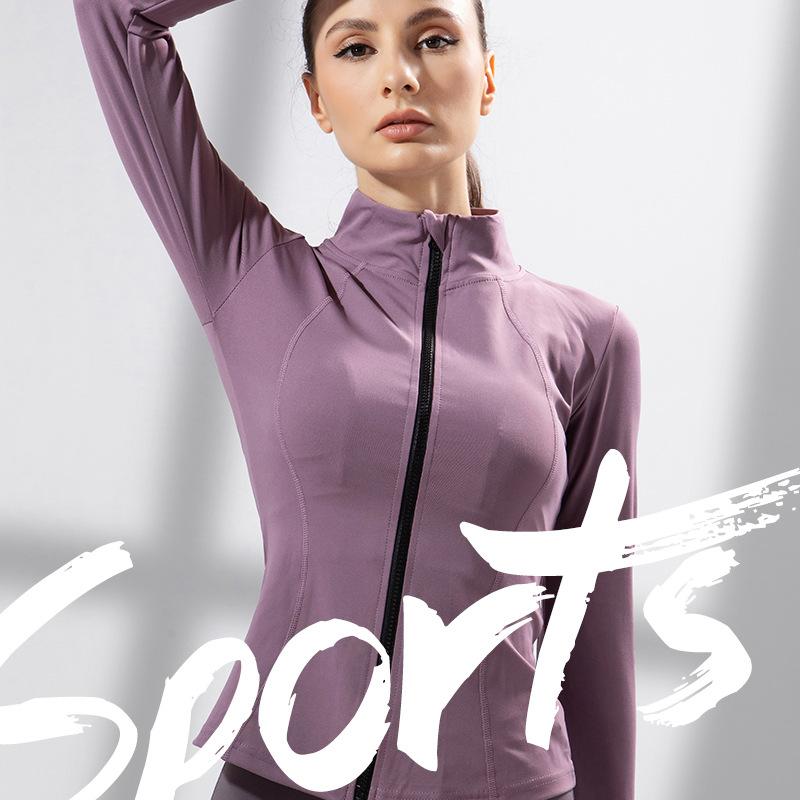 ヨガウェア レディース ストレッチ ジップアップ ジャケット アウトドア ランニング ウェア トレーニング ウェア 長袖 トップス 秋冬 スポーツウェア 吸湿速乾