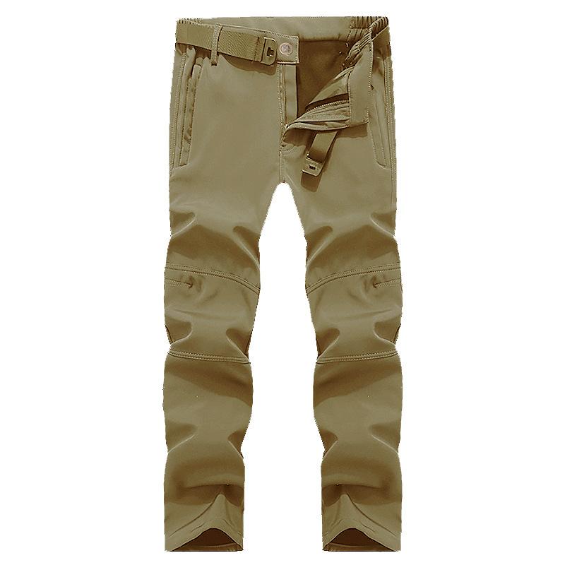 マウンテンパンツ 男性用 防寒 登山パンツ 裏起毛 撥水 防風 厚手 スキーウェア ロングパンツ カーゴパンツ アウトドアウェア 秋冬