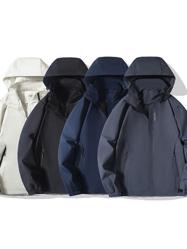 マウンテンパーカー レディース メンズ 防風 防水 登山ウェア 男性用 女性用 アウトドア ジャケット 春秋冬 アイボリー ブラック グレー ネイビー