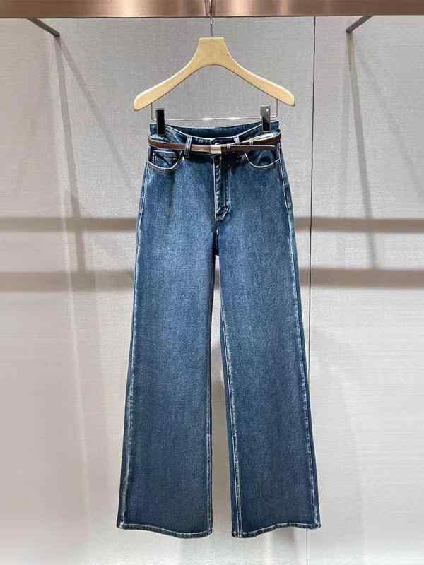 デニム レディース ワイド 春夏 ハイウエスト ストレート ジーパン ズボン ボトムス 長ズボン ロングパンツ 美脚 脚長 カジュアル きれいめ かわいい