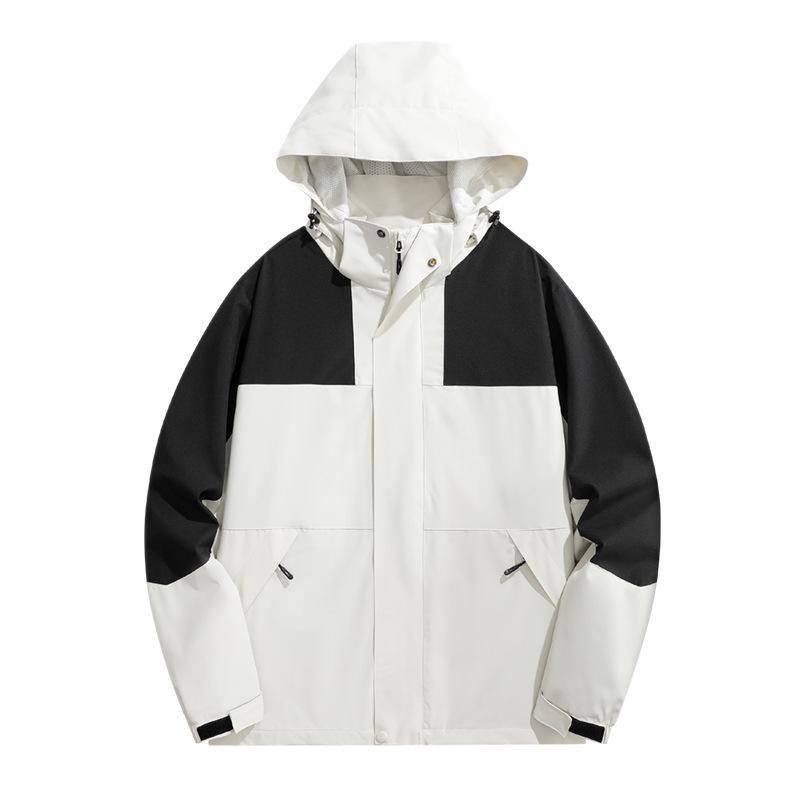 マウンテンパーカー 秋冬用 ファッション アウトドア 男女兼用 取り外し可能 フード付き ジャケット 登山 スキー キャンプ ハイキング 旅行 スポーツウェア 防風 防寒 ウェア ポリエステル