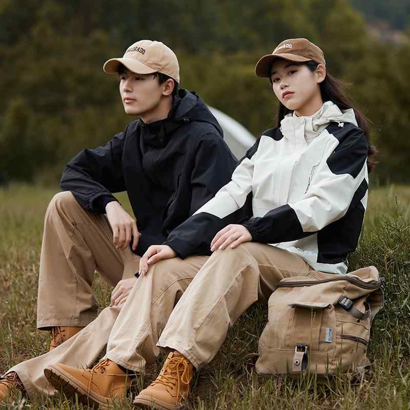 マウンテンパーカー 秋冬用 アウトドア ファッション カジュアル 男女兼用 防風 防水 登山 ウェア 旅行 上着 黒 白 ブラック グレー カーキ ネイビー