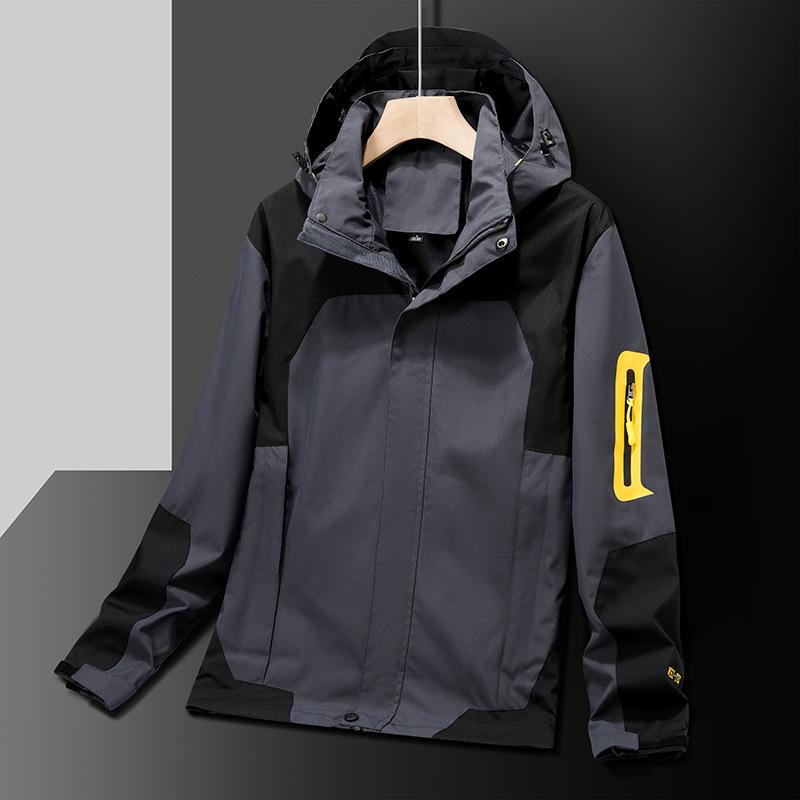 マウンテンパーカー 男女兼用 防風 防水 防寒 3in1 ジャケット アウター 登山 スキー ウェア ペア 裏起毛 フリース 秋冬 ブラック グレー ホワイト ネイビー ピンク レッド