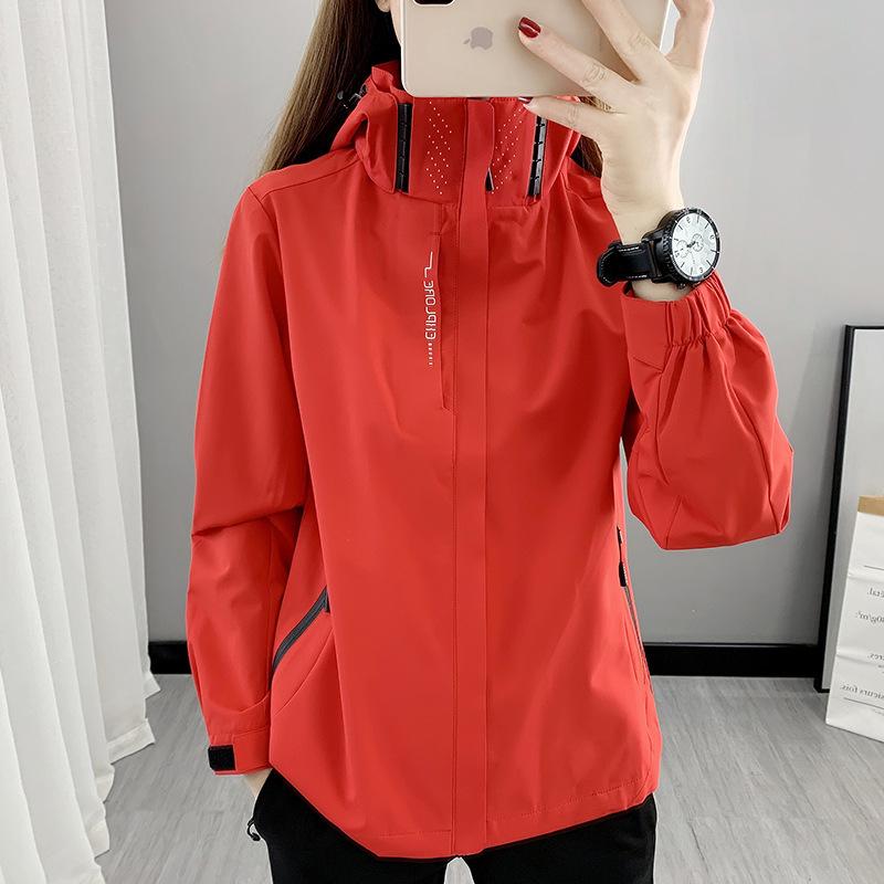 マウンテンパーカー 男女兼用 防風 防水 撥水 アウトドアジャケット 登山 釣り 旅行 ランニング 運動着 秋服 黒 グレー 赤 アイボリー 白 紺色 ピンク 紫色 黄緑 デニム2