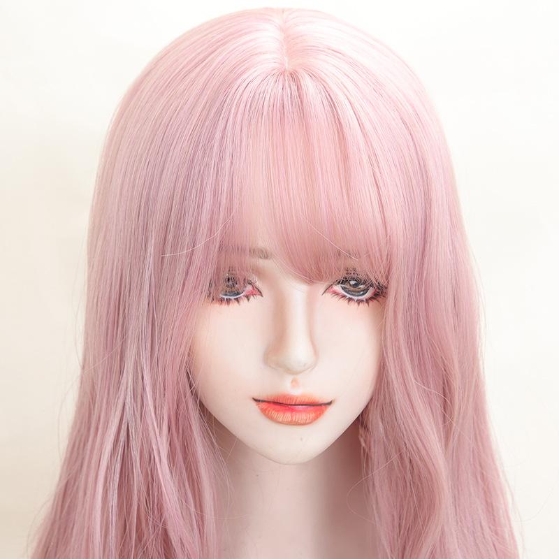 ウィッグ レディース ピンク系 大波 パーマ ふわふわ イメチェン 梨花ヘア ヘアスタイル 巻き髪 フルウィッグ 耐熱 調整可能