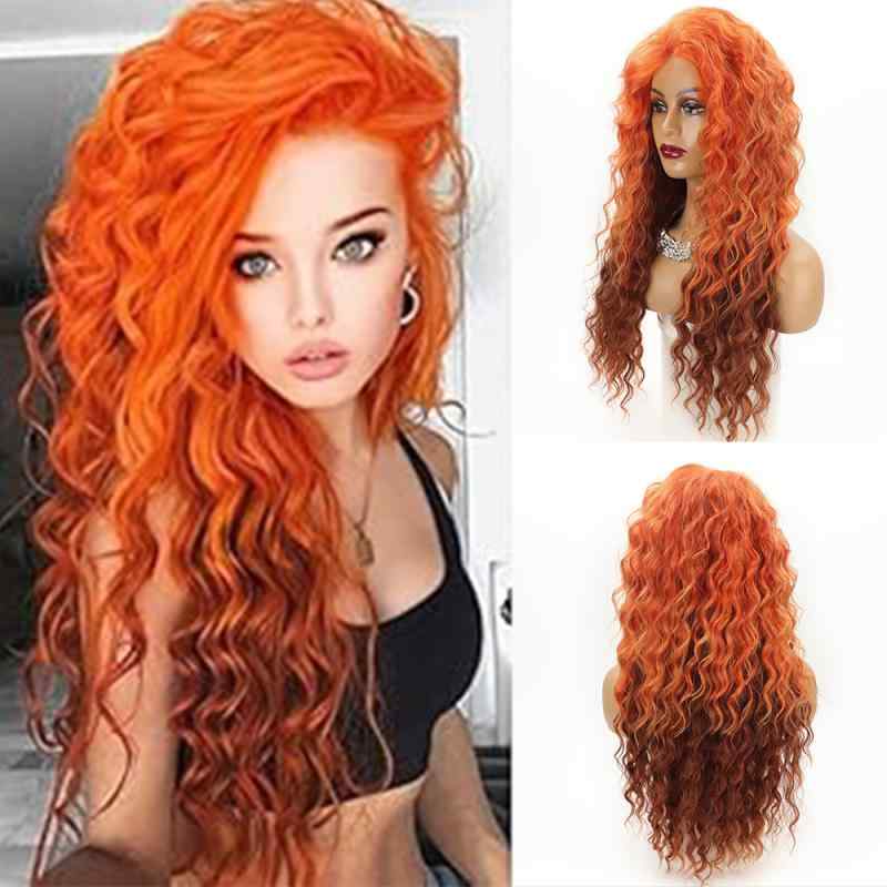 ウィッグ レディース 女性用 ロング巻き髪 大波 カール ヘアピース ファッションウィッグ 高温耐熱 アフリカ風 ボリューム
