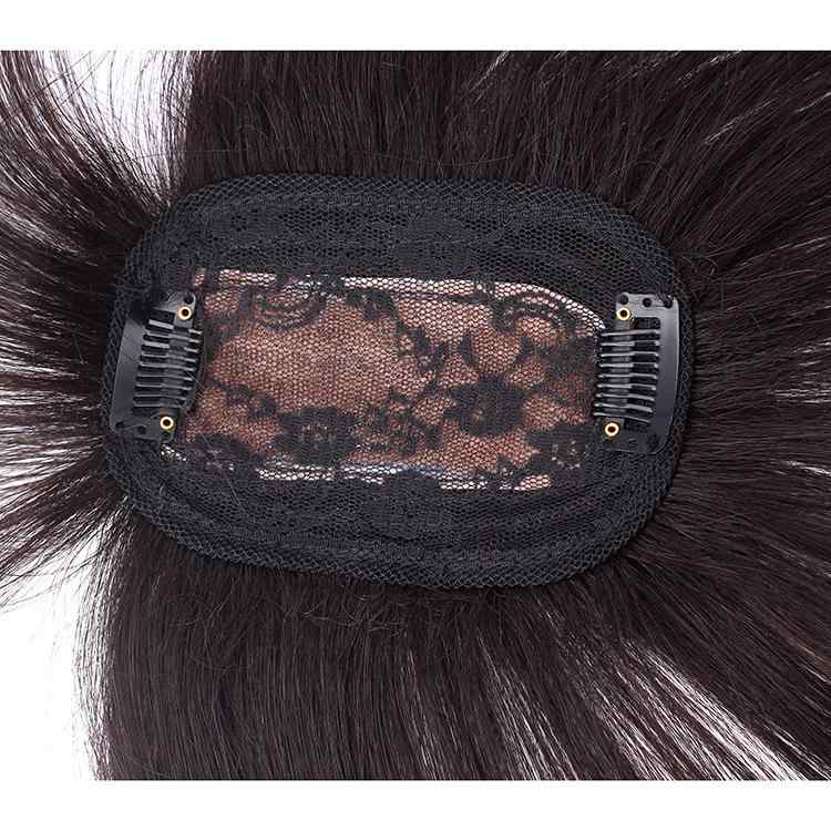 ウィッグ 女性用 人毛 3D 前髪 ヘアピース 部分ウィッグ 白髪隠し 自然色 深棕色