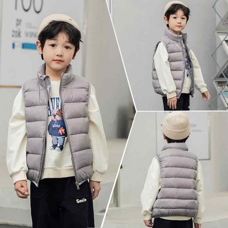 子供服 ダウンベスト 秋冬 子供 キッズ ベビー 男の子 女の子 中綿入り ベスト アウター 軽量 防寒 チョッキ 暖かい あったか おしゃれ かわいい シンプル カジュアル 普段使い お出かけ ブラック パープル ネイビー ピンク グレー グリーン イ