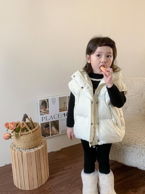 子供服 ダウンベスト 秋冬 男女兼用 韓国風 ベスト アウター ベビー服 柔らかい 中綿 厚手 防寒 ノースリーブ 90cm 100cm 110cm 120cm 130cm 140cm