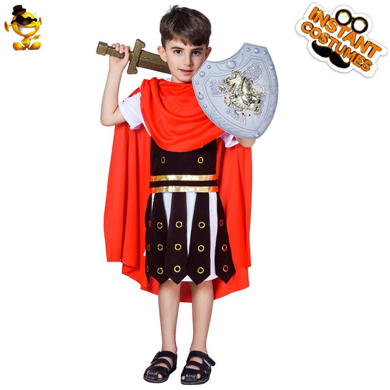 子供用 コスチューム ローマ 戦士 武士 舞台 ハロウィン パーティー ポリエステル