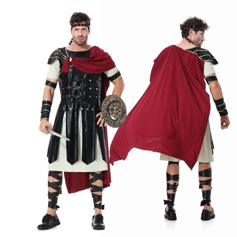 コスチューム レディース ハロウィン ローマ戦士 スパルタ 勇者 パーティー 舞台衣装 綿混紡2