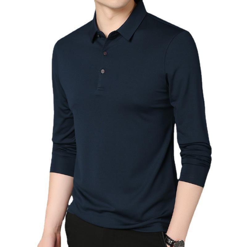 Tシャツ メンズ 男性用 冬 秋 裏起毛 暖かい 厚手 長袖 トップス 紺 深紅 ダークグリーン コーヒー ブラック