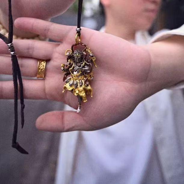 ネックレス 大黒天 仏像 銅製 ペンダント 民族風 レトロ 開運 アクセサリー