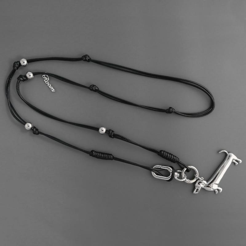 ネックレス レディース ダックスフンド 犬 ドッグ アニマル モチーフ ペンダント 真鍮 電気メッキ加工 個性的 かわいい 韓国風 ファッション アクセサリー