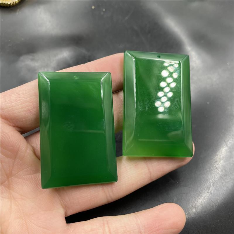 ネックレス 天然 瑪瑙 グリ－ン ジェイド ペンダント お守り アクセサリー2