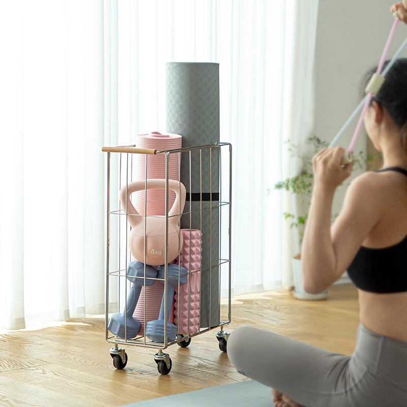 洗濯かご 折りたたみ ランドリーバスケット ステンレス製 収納ボックス 36L 布袋付き ヨガマット収納 新中式