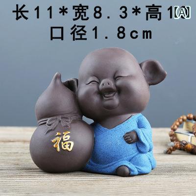 花瓶 ミニ 豚 陶器 植木鉢 卓上 かわいい インテリア 雑貨 ガーデニング 多肉植物 ハーブ 家庭菜園2