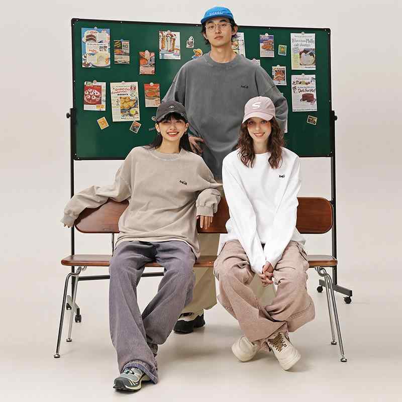Tシャツ 男性用 超 ?松 ビッグシルエット トップス ヘビーウェイト 長袖Tシャツ 無地 秋冬 ストリート カジュアル2