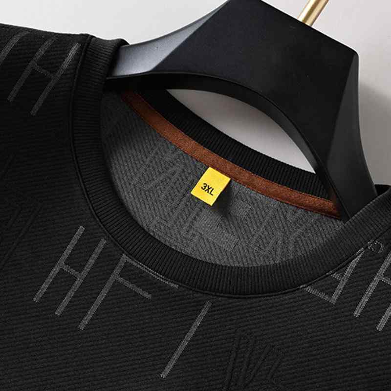 Tシャツ 男性用 大きいサイズ 長袖 ポリエステル ゆったり ラウンドネック プルオーバー プリント 薄手 秋物